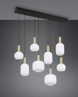 Trio DIVA Lámpara de techo colgante 8 luces bronce mate 319800808