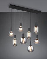 Trio DIVA Lámpara de techo colgante 8 luces negro 319800832