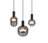 Lámpara de techo colgante Trio Diva 3 luces negro mate 150cm 319830332 - vista 2