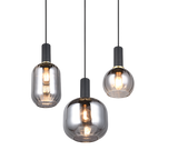 Lámpara de techo colgante Trio Diva 3 luces negro mate 150cm 319830332 - vista 3