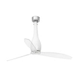 Faro Eterfan Ventilador sin luz metal y cristal palas pc transparentes