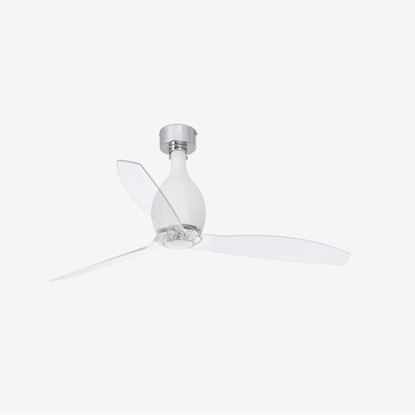 Faro MINI ETERFAN M Ventilador de techo blanco mate/transparente con motor DC 32025