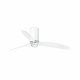 Faro Mini Tube Fan Ventilador con luz transparente cuerpo acero difusor cristal 32038-9