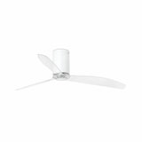 Faro MINI TUBE FAN M Ventilador sin luz blanco acero, metal y cristal opal 32039