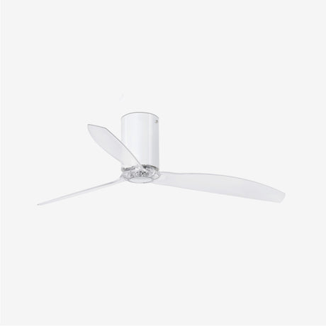 Faro Mini Tube Fan Ventilador sin luz Cuerpo de metal y cristal y palas policarbonat0