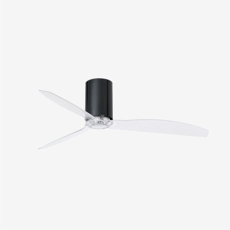 Faro Mini Tube Fan Ventilador sin luz Cuerpo de metal y cristal y palas policarbonat0