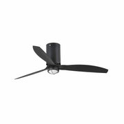 Ventilador de techo con luz Faro Mini motor DC LED negro mate 3000K Ø128cm 3 palas 32043-10