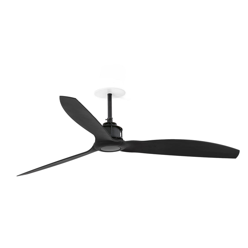Ventilador de techo Faro Just Fan Recessed M negro mate 3 palas motor DC Ø128cm 32100R