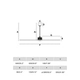 Faro JUST FAN M Ventilador blanco/madera clara DC 32110