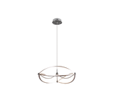 Trio Charivari Matte Nickel Metal LED Pendant Lamp 321210107