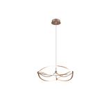 Lámpara de techo colgante Trio Charivari LED bronce mate 3000K regulable 150cm 321210108