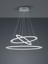 Trio Durban Lámpara de techo colgante LED metal níquel mate 321910307
