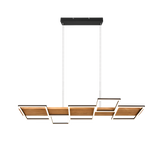 Lámpara de techo colgante Trio Harper LED negro mate 3000K regulable 150cm 3