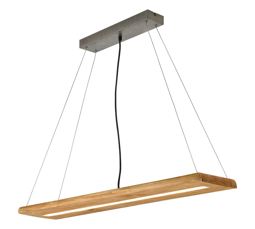 Trio Brad Wooden LED Pendant Lamp Wood Color 323710130