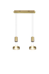 Trio Franklin Lámpara colgante LED de aluminio bronce mate 326510208