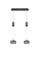 Trio Franklin Lámpara colgante LED de aluminio antracita 326510242