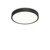Plafón de baño Ideal Lux Ray negro LED 44W IP44 Ø60cm 327686