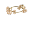 Plafón de techo Ideal Lux Perlage ámbar cristal 10 luces 150W Ø70cm 327808