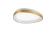 Plafón de techo Ideal Lux Gemini latón LED 24W 3000K Ø42,5cm 328034