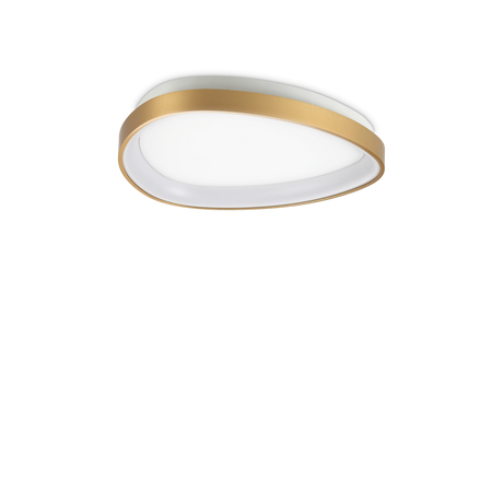 Plafón de techo Ideal Lux Gemini latón LED 24W 3000K Ø42,5cm 328034