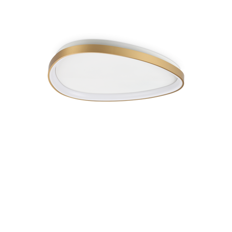 Plafón de techo Ideal Lux Gemini LED 30W 3000K Ø61cm latón — ref. 328065 (1)