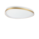 Plafón de techo Ideal Lux Gemini latón LED 42W Ø81cm 328096