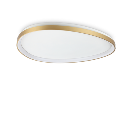 Plafón de techo Ideal Lux Gemini latón LED 42W Ø81cm 328096