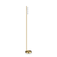 Lámpara de pie Ideal Lux Binomio latón cristal LED 4 luces 12W 155cm 328324
