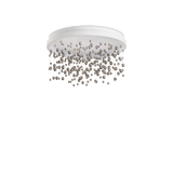 Plafón de techo Ideal Lux Armony blanco cristal LED 48W regulable Ø50cm 328492