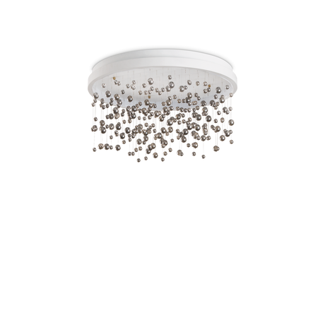 Plafón de techo Ideal Lux Armony blanco cristal LED 48W regulable Ø50cm 328492