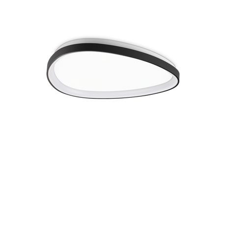 Plafón de techo Ideal Lux Gemini negro LED 28W regulable Ø61cm 328959