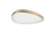 Plafón de techo Ideal Lux Gemini latón LED 28W regulable Ø61cm 328966