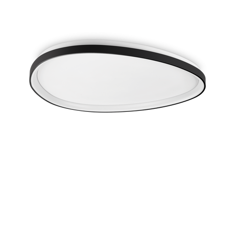 Plafón de techo Ideal Lux Gemini negro LED 42W regulable Ø81cm 328980