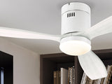 Ventilador de techo Schuller Siroco LED blanco madera CCT regulable Ø132cm 329583D vista 2