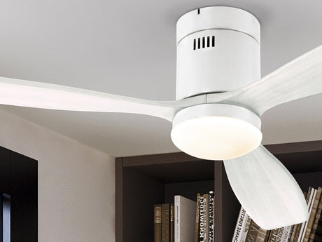 Ventilador de techo Schuller Siroco LED blanco madera CCT regulable Ø132cm 329583D vista 2