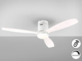 Ventilador de techo Schuller Siroco LED blanco madera CCT regulable Ø132cm 329583D vista 3