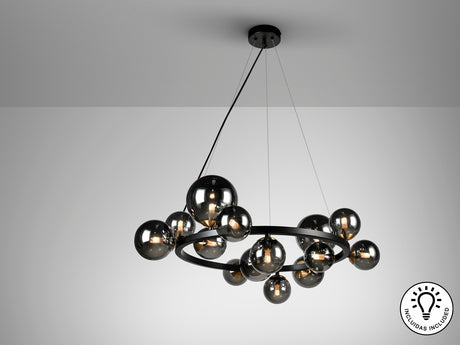Lámpara de techo colgante bolas Schuller Astros 14 luce - ambiente