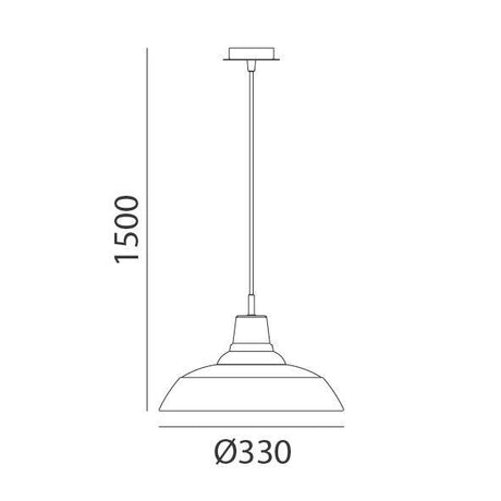 MDC Nexy 57063-7821 Colgante 1L Nexy rojo oxido