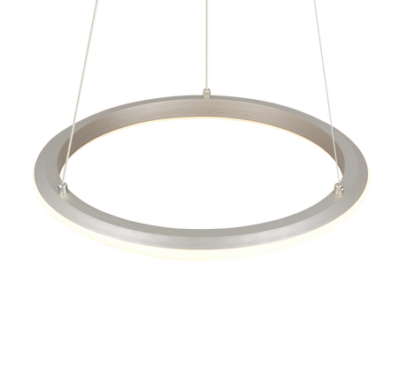 Lámpara de techo colgante Trio Amador LED níquel mate 150cm 331010107