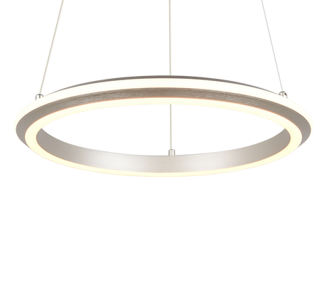 Lámpara de techo colgante Trio Amador LED níquel mate 150cm 331010107
