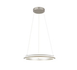 Lámpara de techo colgante Trio Amador LED níquel mate 150cm 331010107