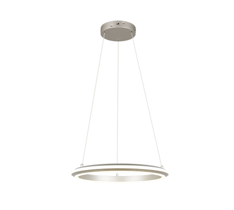 Lámpara de techo colgante Trio Amador LED níquel mate 150cm 331010107