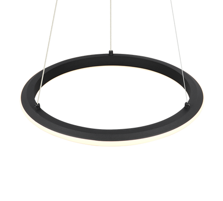 Lámpara de techo colgante Trio Amador LED negro mate 150cm 331010132