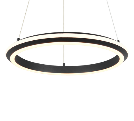 Lámpara de techo colgante Trio Amador LED negro mate 150cm 331010132