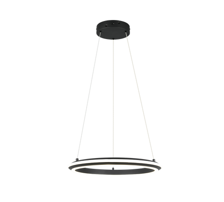 Lámpara de techo colgante Trio Amador LED negro mate 150cm 331010132