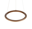 Lámpara de techo colgante Trio Amador LED marrón café 150cm 331010165