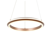 Lámpara de techo colgante Trio Amador LED marrón café 150cm 331010165