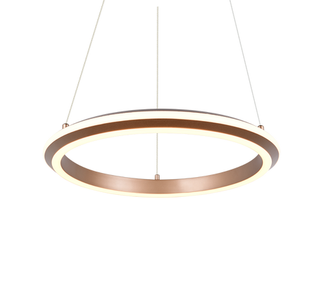 Lámpara de techo colgante Trio Amador LED marrón café 150cm 331010165