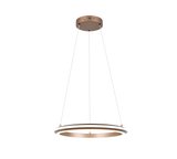 Lámpara de techo colgante Trio Amador LED marrón café 150cm 331010165