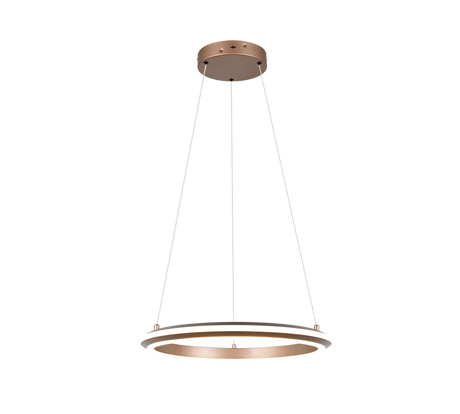 Lámpara de techo colgante Trio Amador LED marrón café 150cm 331010165